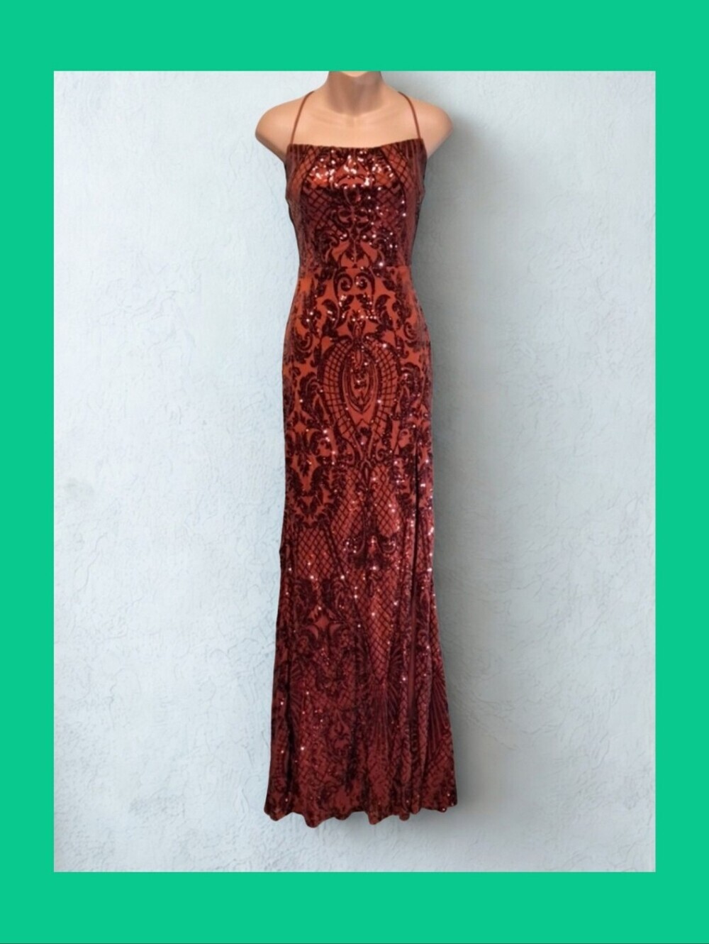Windsor Rowena Sequined Mermaid Dress Size XL